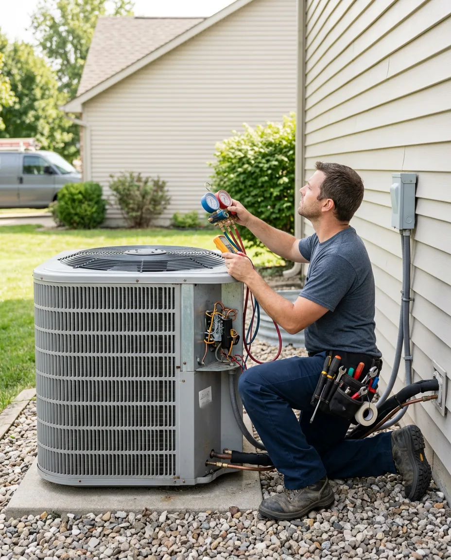 East Valley Mechanical technician at a Chandler home