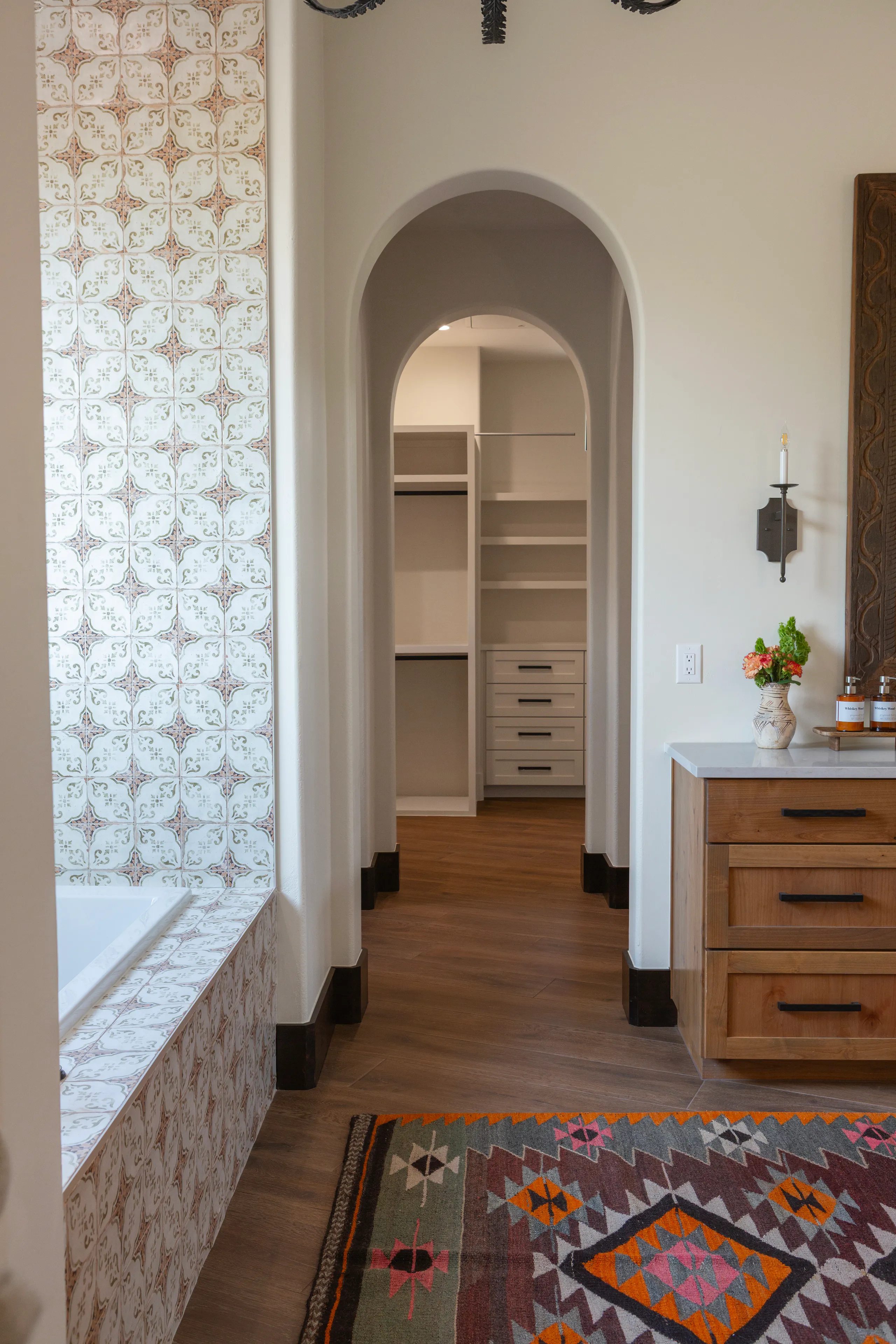 Custom walk-in closet and dressing room