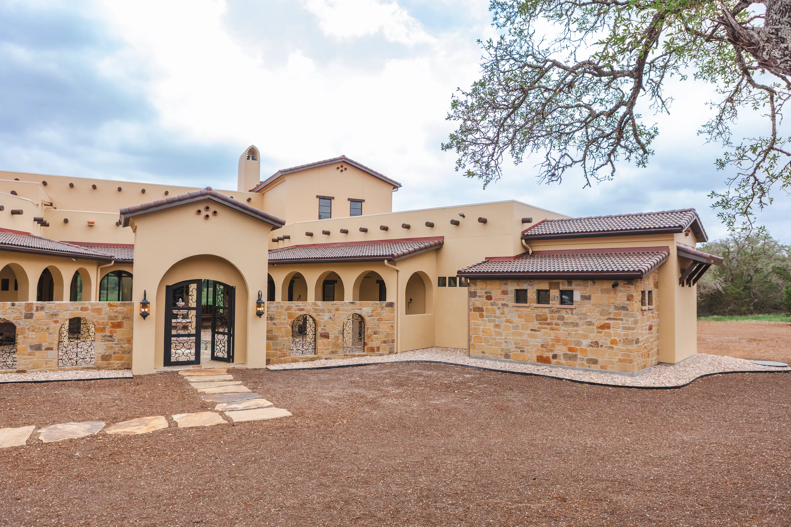 A finished Kevin Travis Homes ranch estate