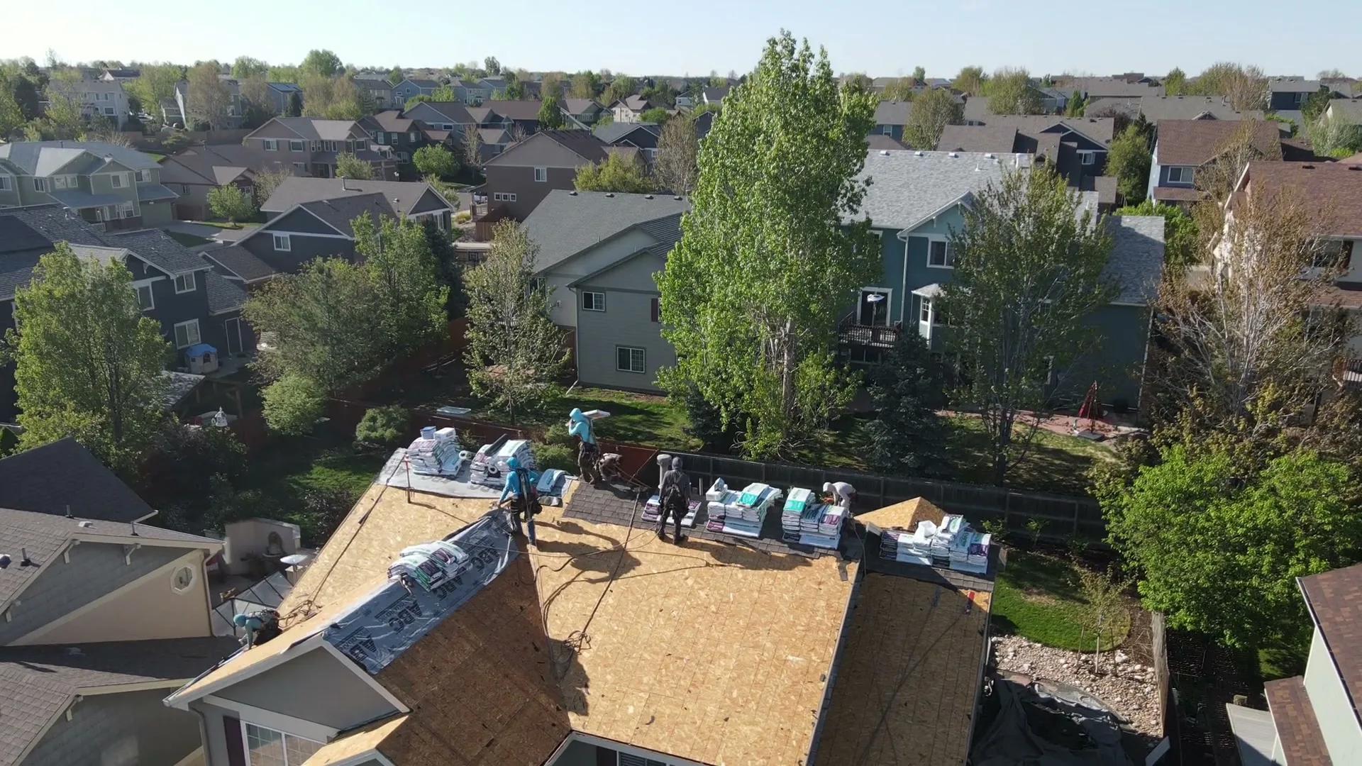 Aerial roof inspection