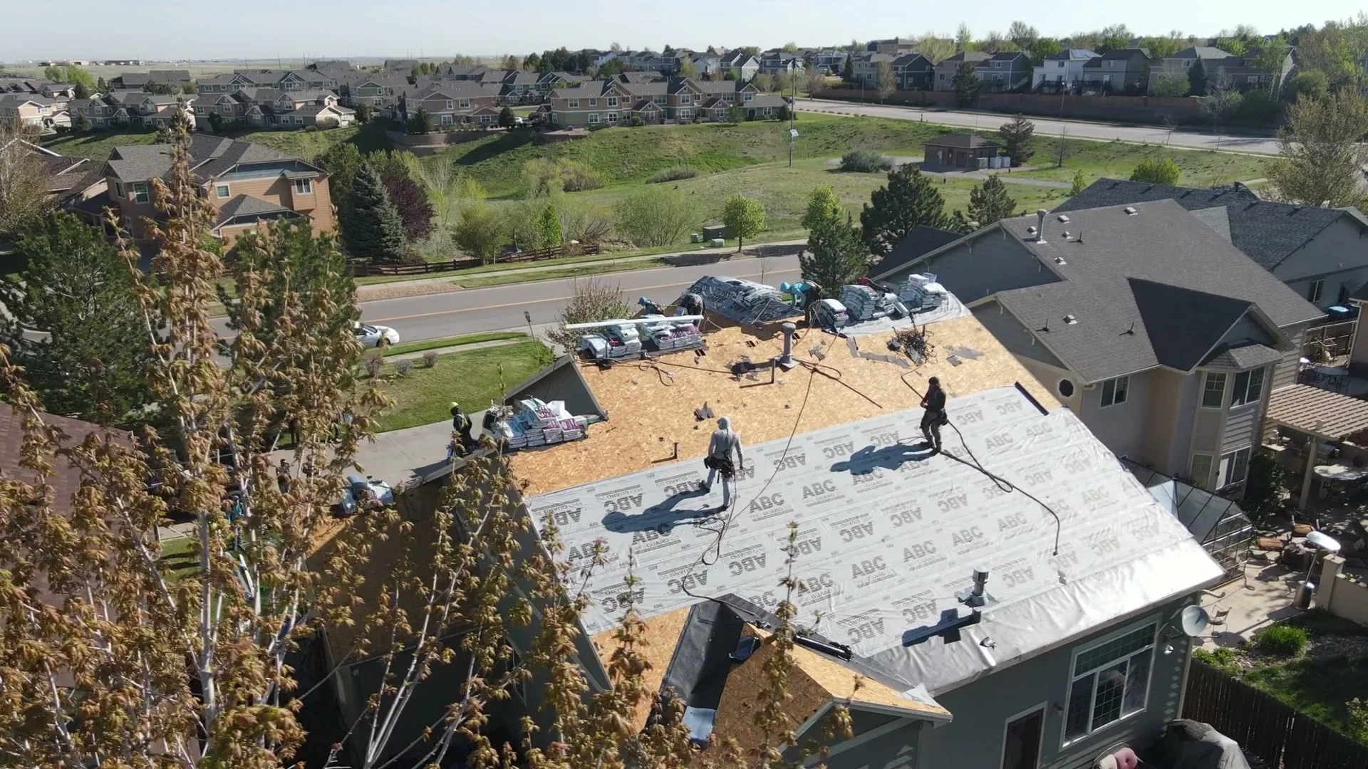 Roof restoration project