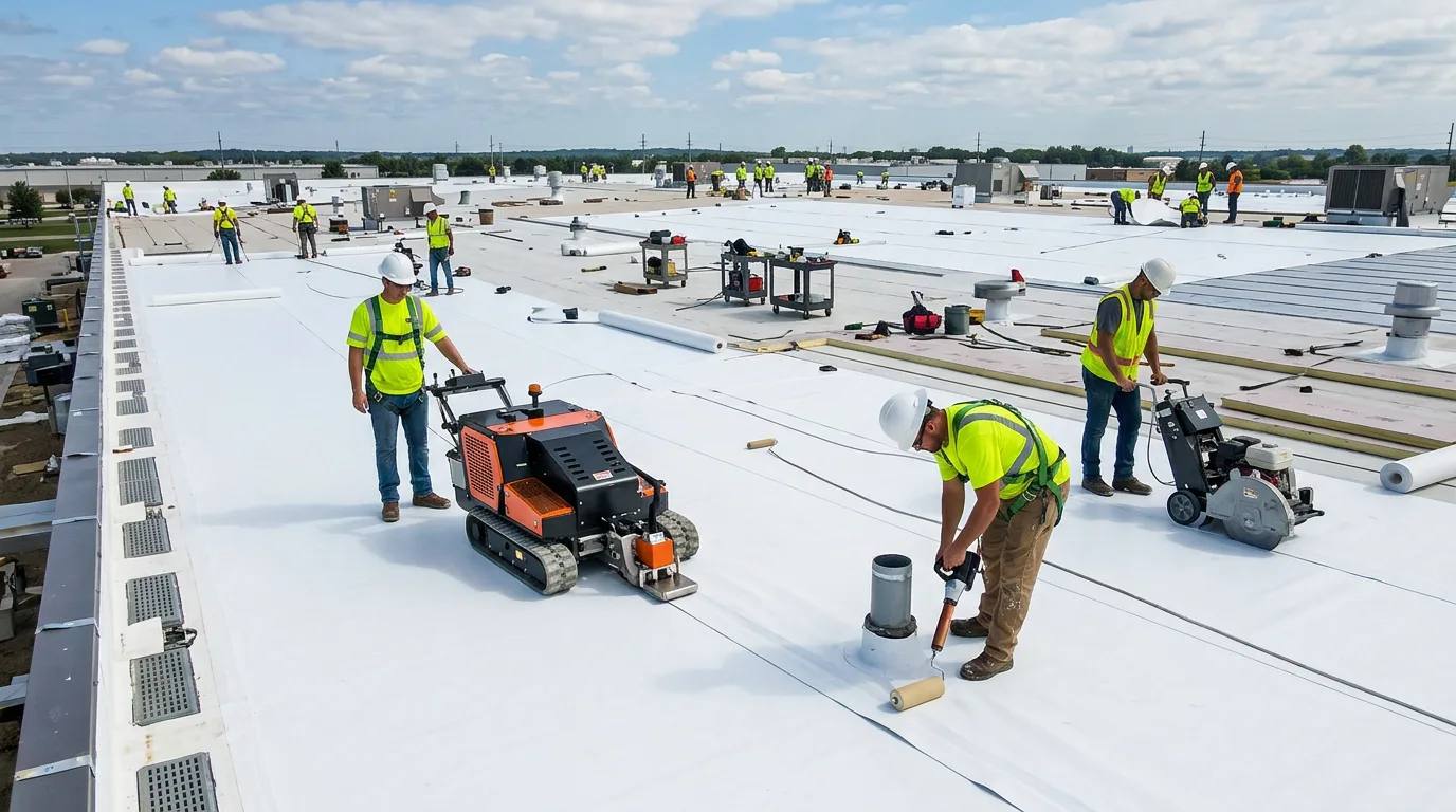 Commercial TPO Flat Roof