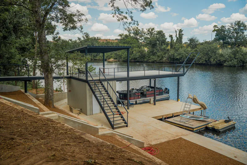 Custom Steel Boat Dock