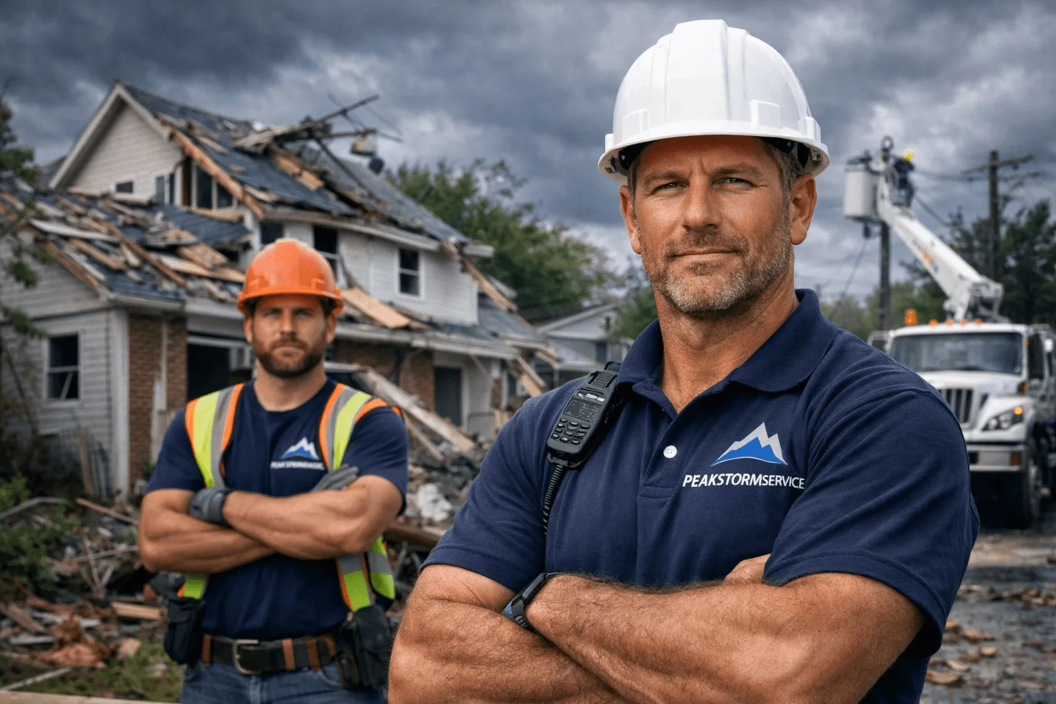 Storm-damaged home restoration